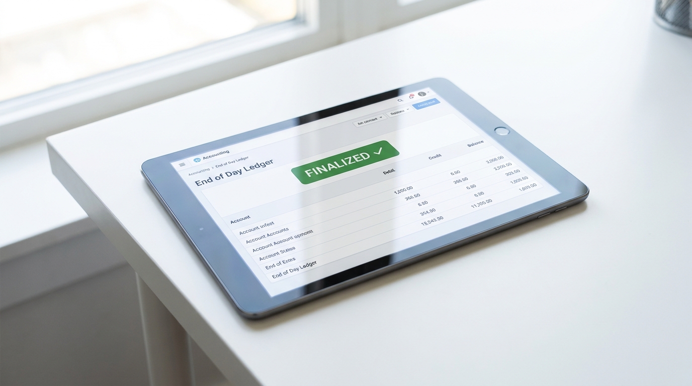 End-of-Day Business Ledger Lock